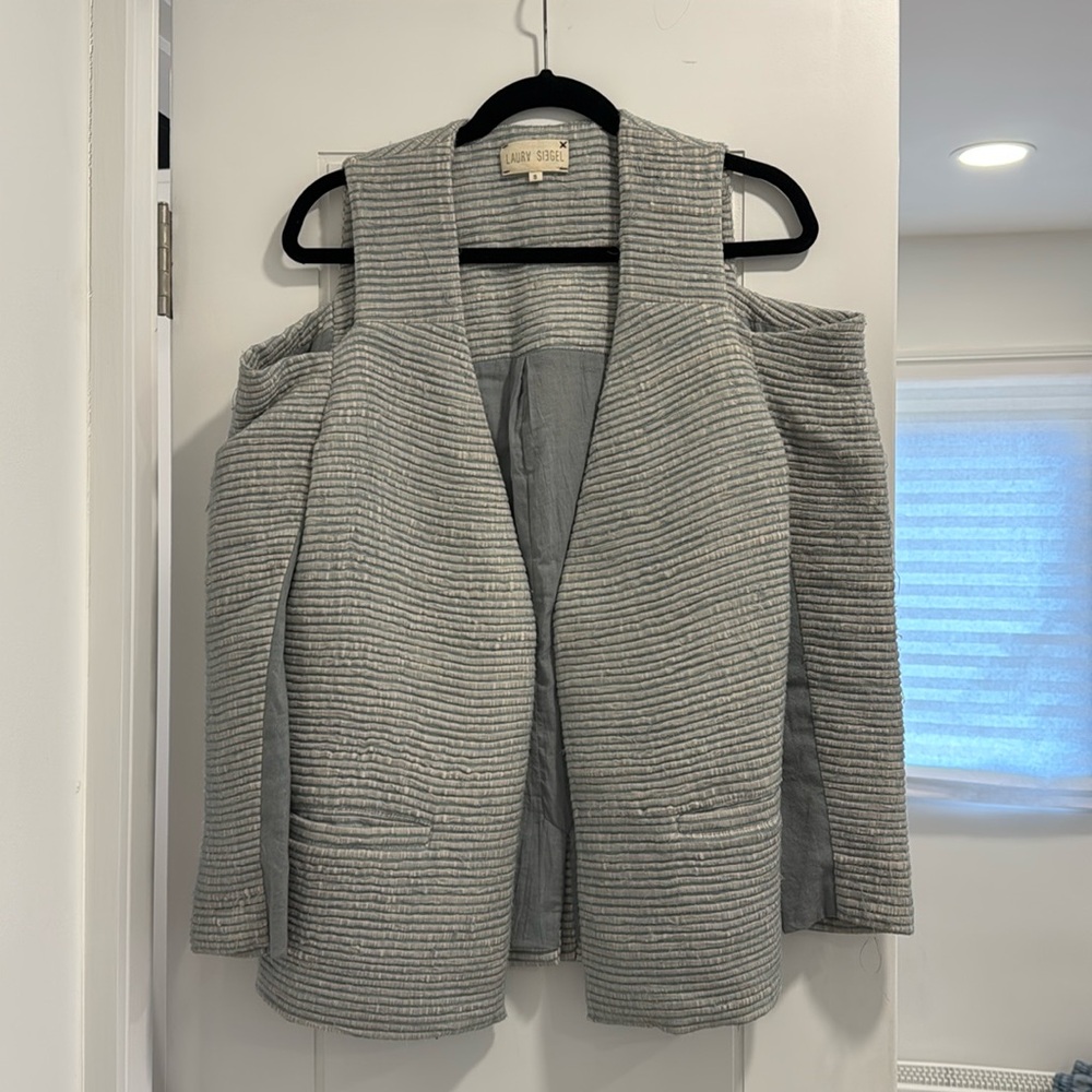 Laura Seigel cold shoulder blazer
